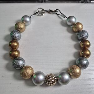 Handmade Statement Beaded Dog Puppy Collar Necklace Jewelry Durable Acrylic 16"